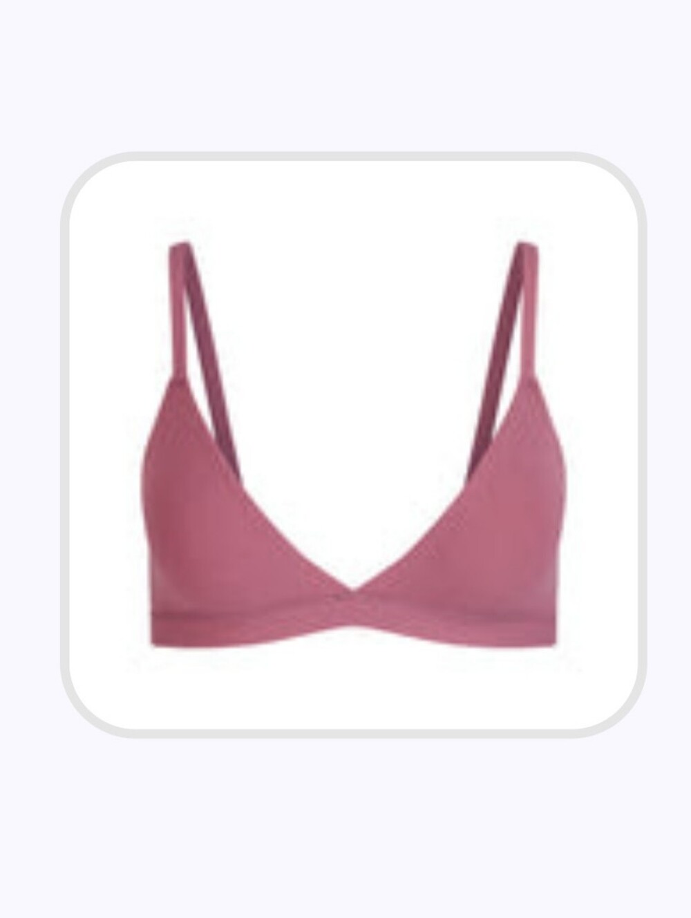 Skims Fits Everybody Triangle Bralette Limited Edition Beet - Picture 2 of 11